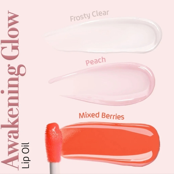 NIB-Awakening Glow LA Predire Prestige Nourishing Peach Shiny Lip Oil - Picture 2 of 6